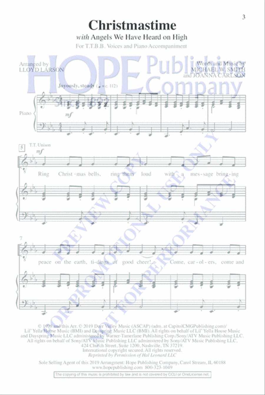 Christmastime TTBB scores gallery preview page 2