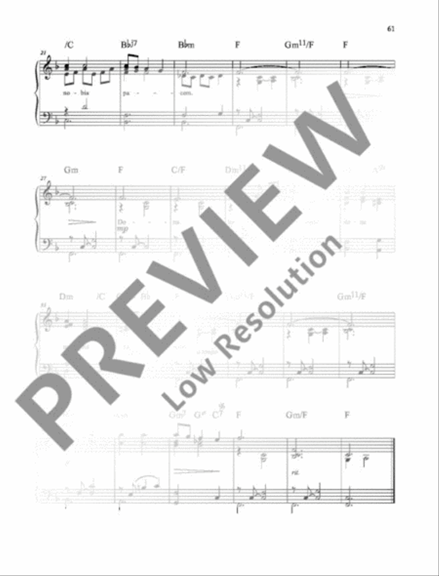 Dona nobis pacem Dona nobis pacem Piano Solo scores gallery preview page 3
