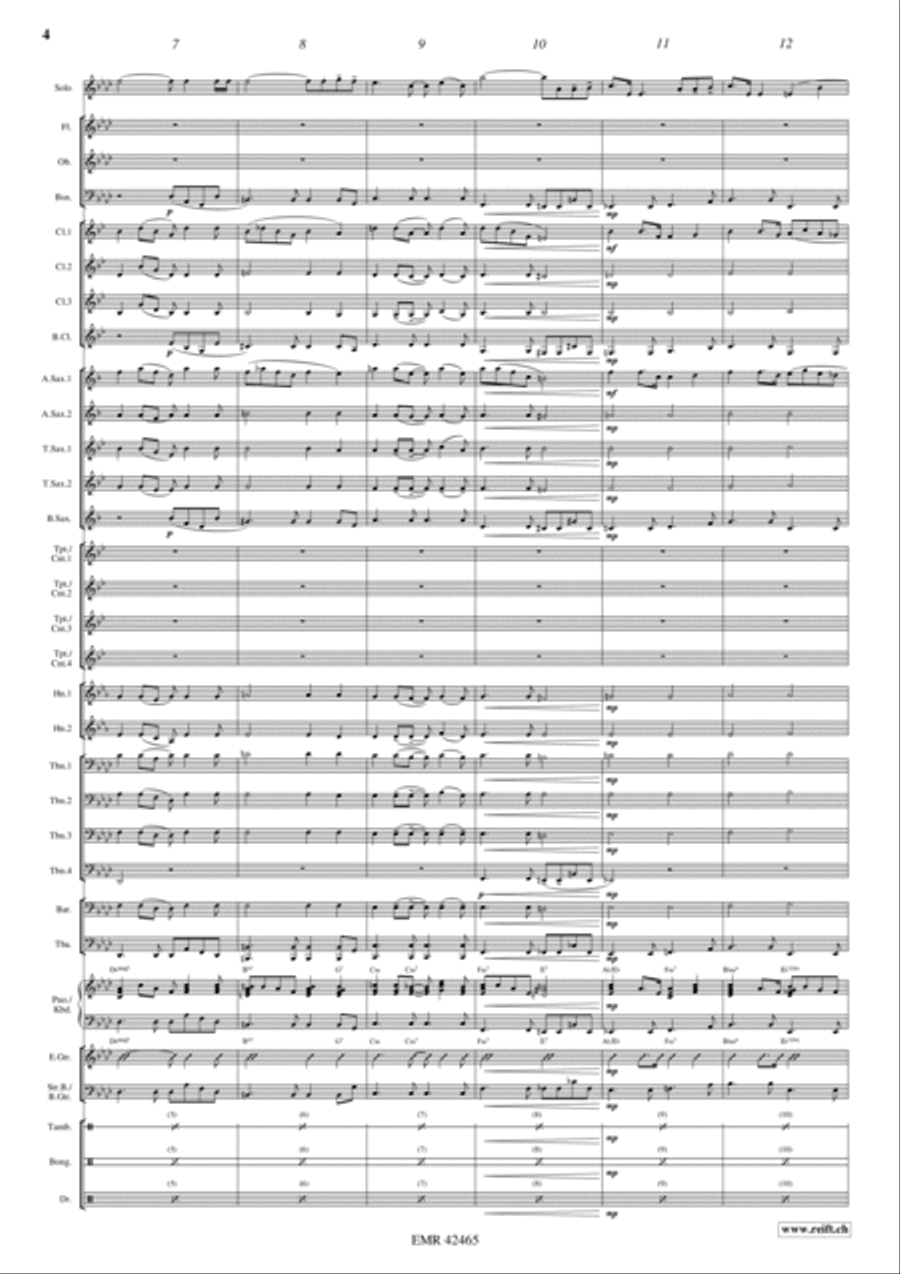 Love Begins Again Love Begins Again Concert Band scores gallery preview page 6