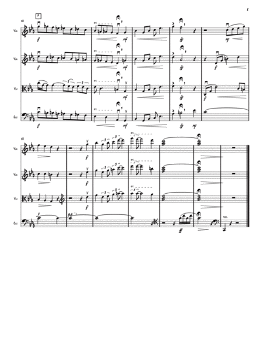 Summertime String Quartet scores gallery preview page 5