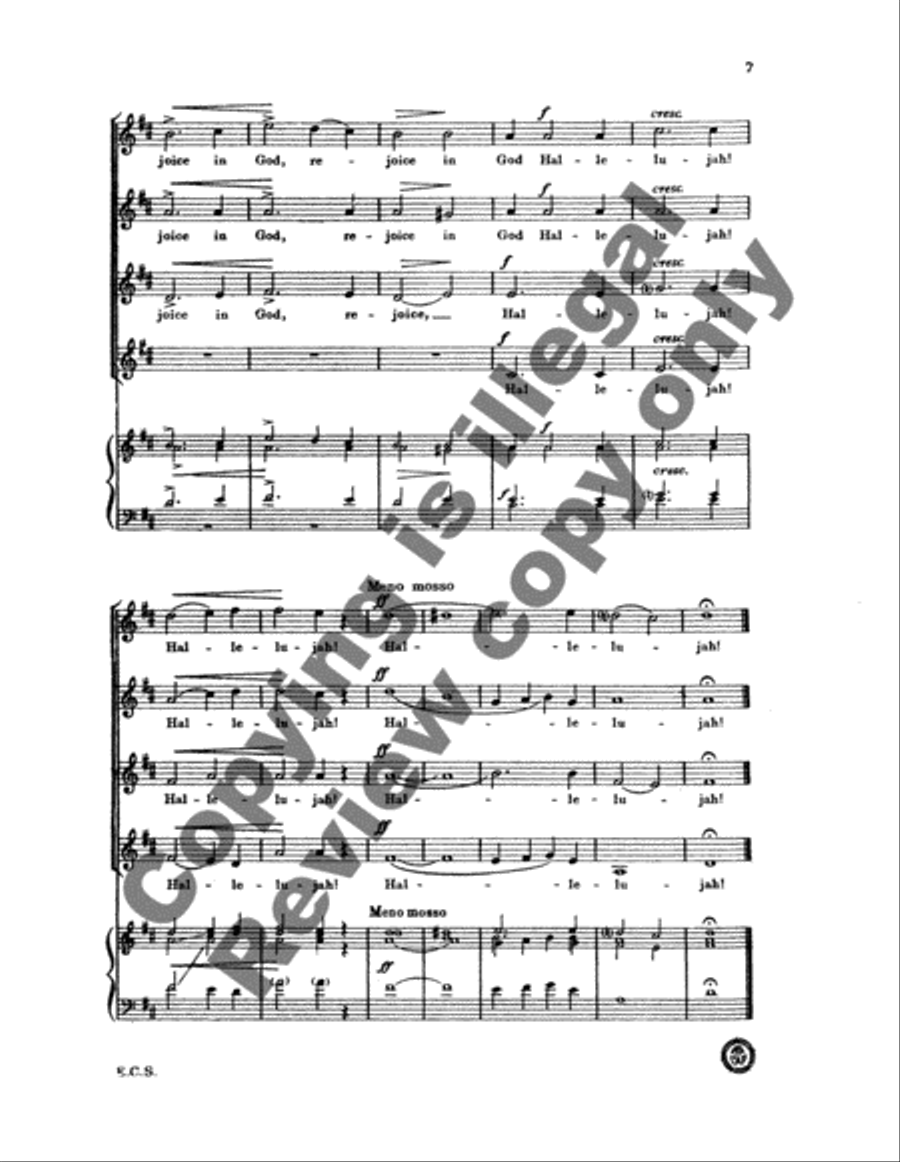 Lo, a Voice from Heaven Sounding (Cherubic Hymn) SSAA scores gallery preview page 8