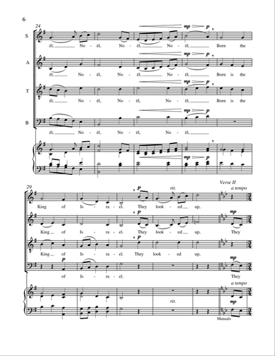 Carols of the Nativity: 5. The First Noel SSATB scores gallery preview page 5