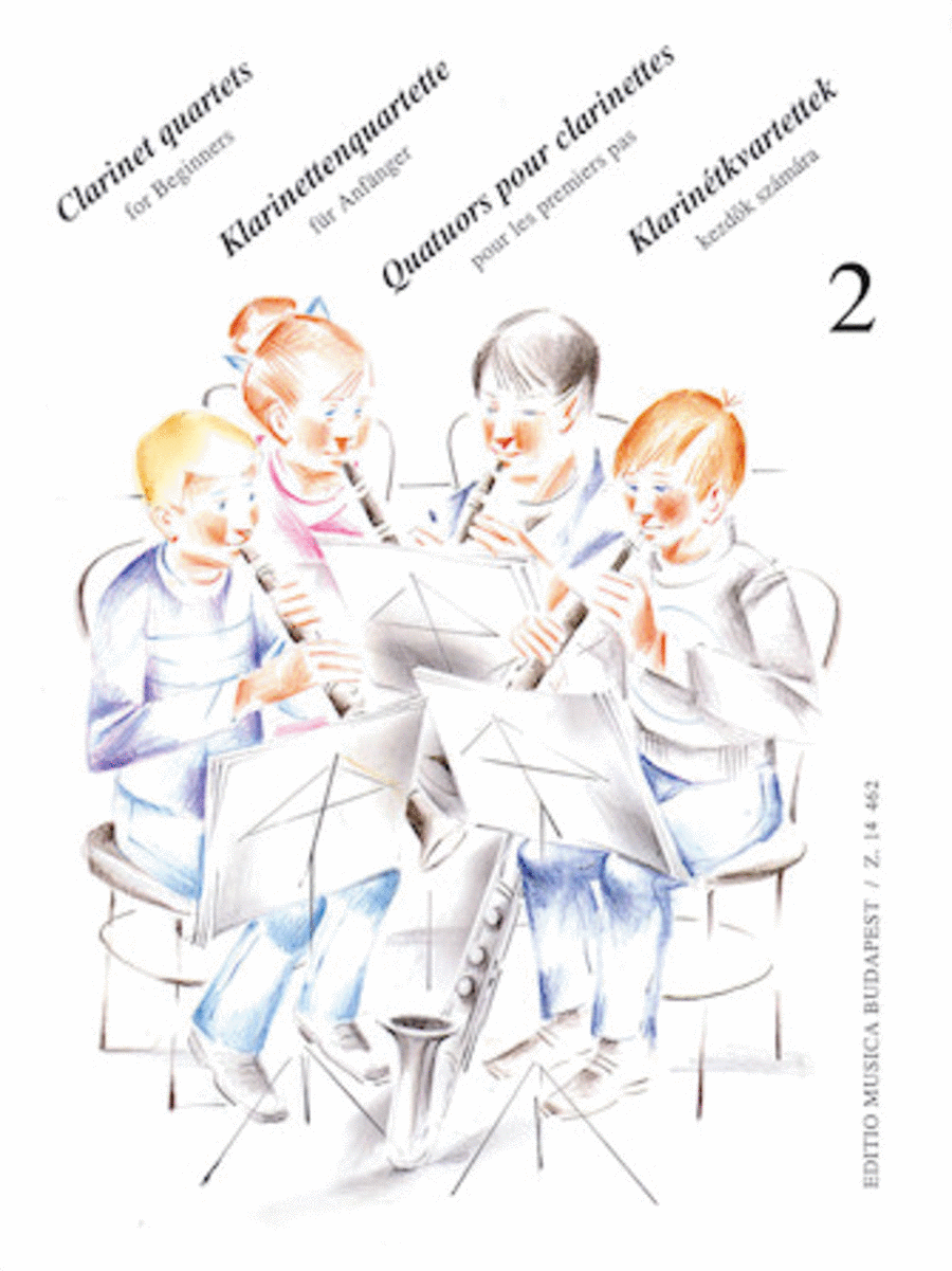 Clarinet Quartets For Beginners Volume 2