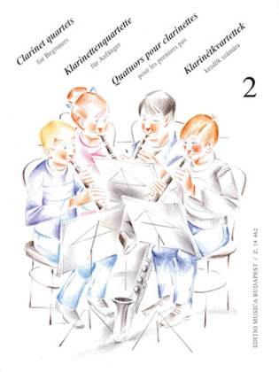Book cover for Clarinet Quartets for Beginners - Volume 2