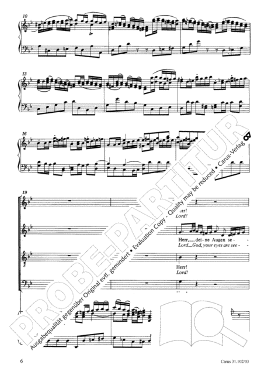 Lord God, your eyes are seeing truth in trusting (Herr, deine Augen sehen nach dem Glauben) ATB scores gallery preview page 7