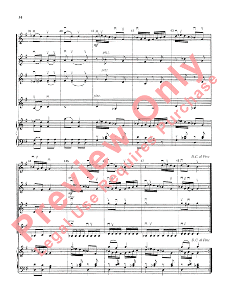 Highland/Etling Violin Quartet Series: Book 3 Small Ensemble scores gallery preview page 35