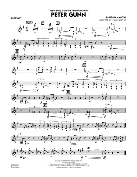 Peter Gunn - Clarinet 1