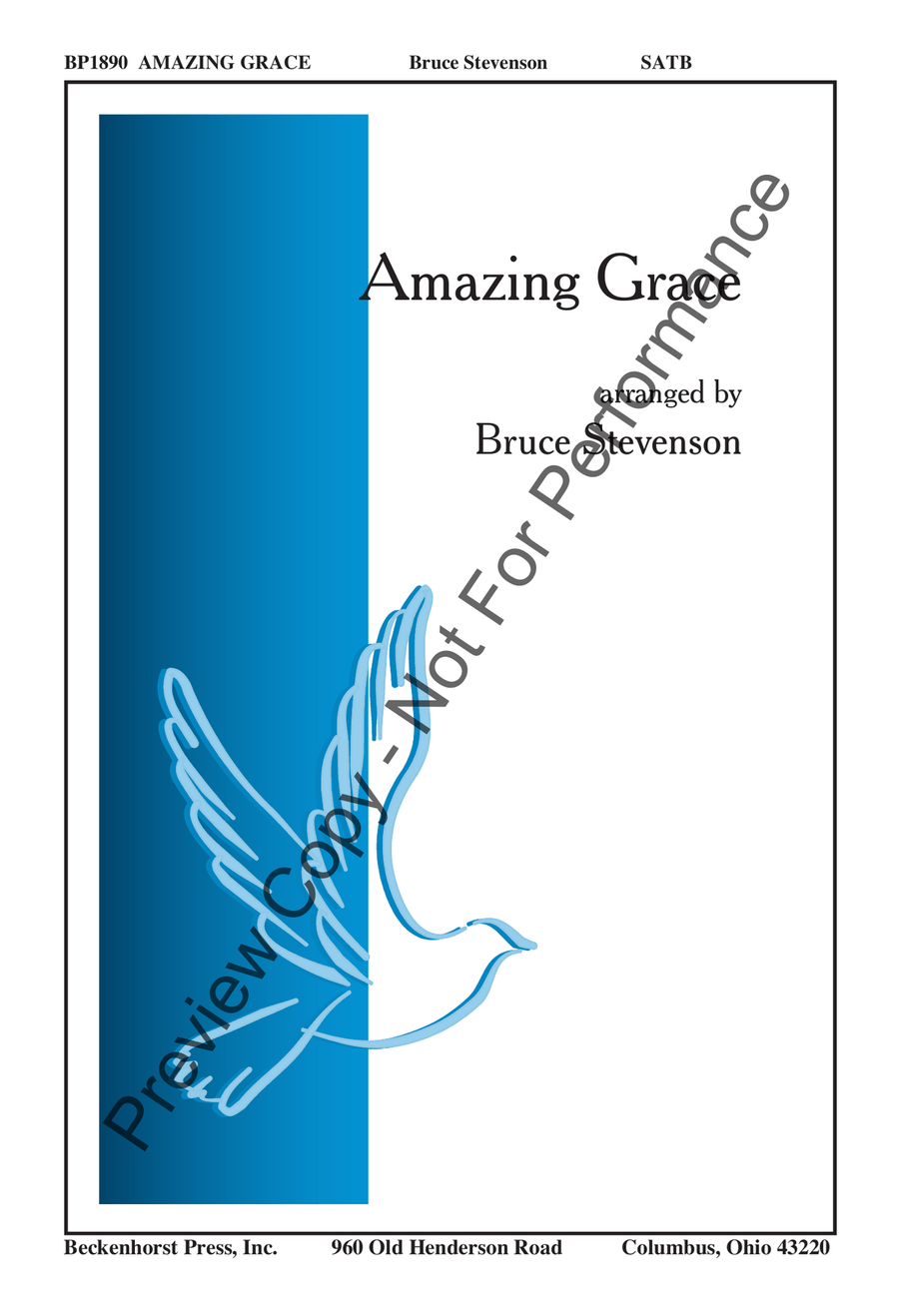 Amazing Grace - Stevenson 4-Part scores gallery preview page 2