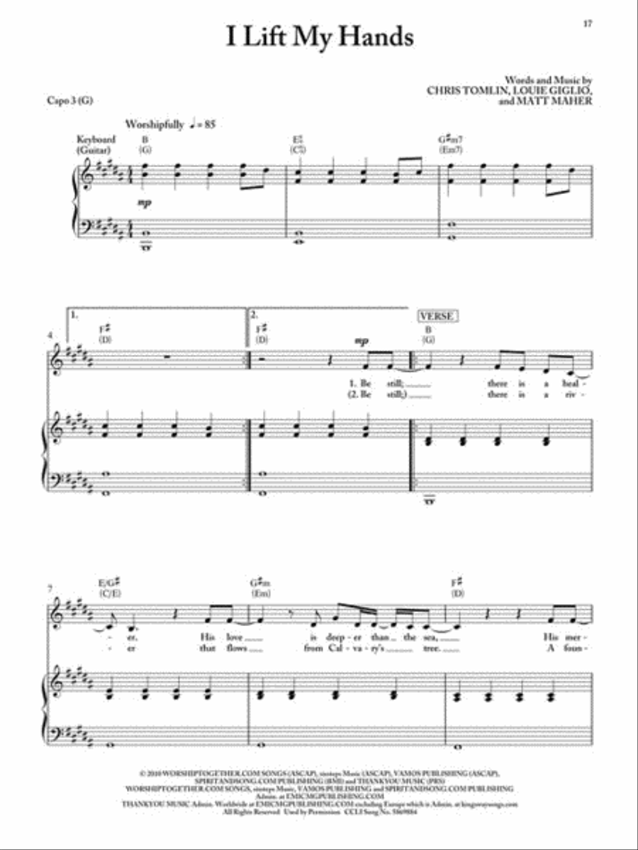 Chris Tomlin – And If Our God Is for Us Piano, Vocal, Guitar scores gallery preview page 4