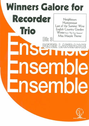 Winners Galore Recorder Trios Book 3