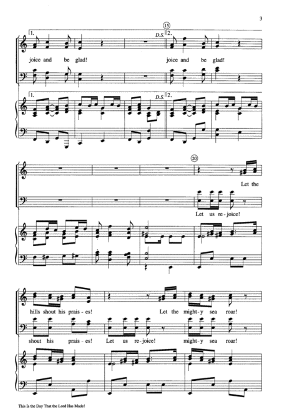 This Is the Day that the Lord Has Made 4-Part scores gallery preview page 3