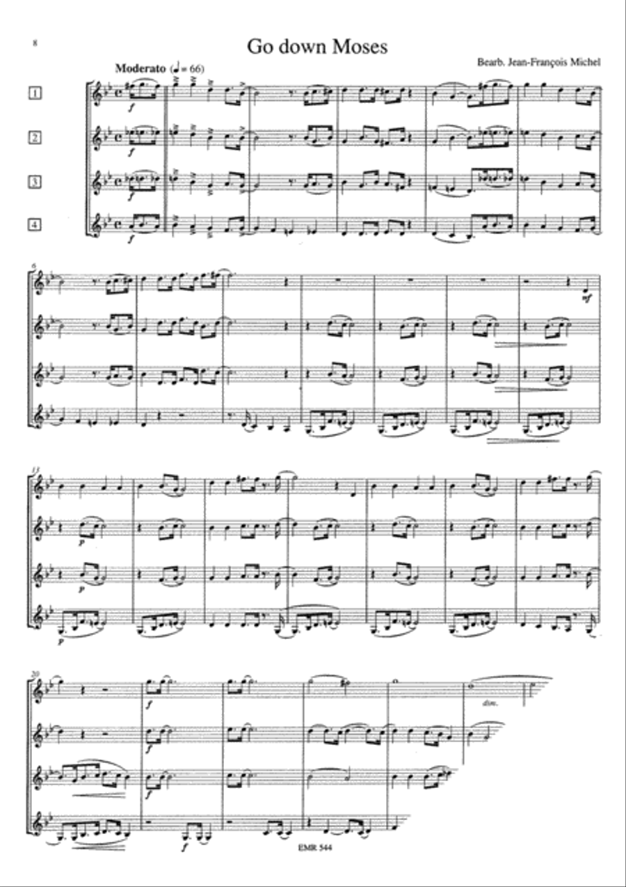 3 Spirituals 3 Spirituals French Horn Quartet scores gallery preview page 5