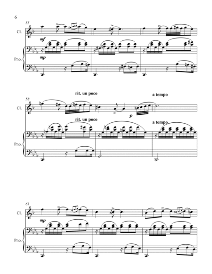 Oriental B-Flat Clarinet scores gallery preview page 6
