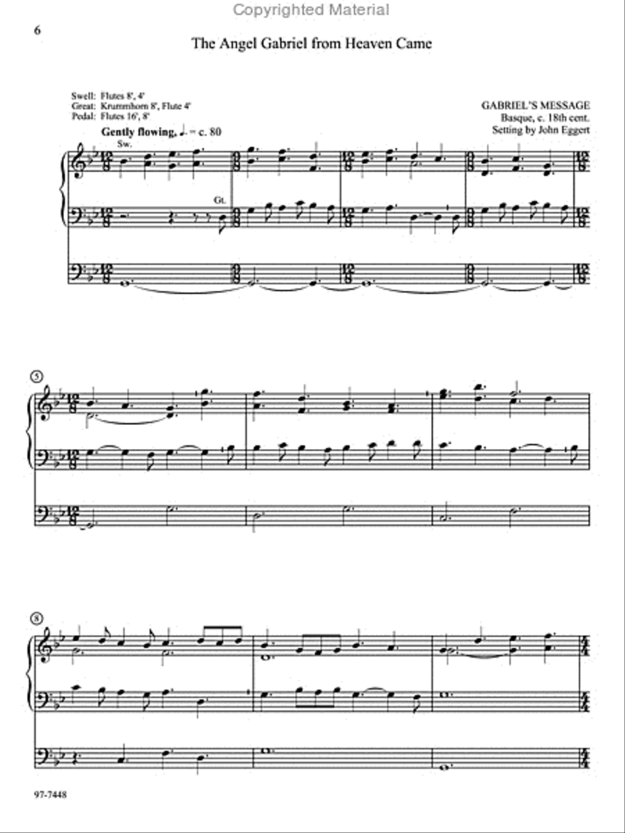 Carols for the Nativity: Nine Carol Settings for Organ Organ Solo scores gallery preview page 3