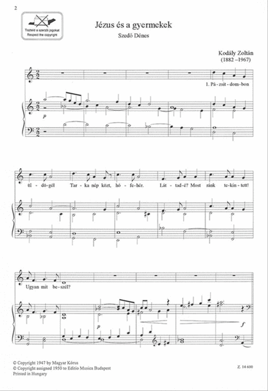 Jezus Es A Gyermekek Jezus Es A Gyermekek Children's Choir scores gallery preview page 2