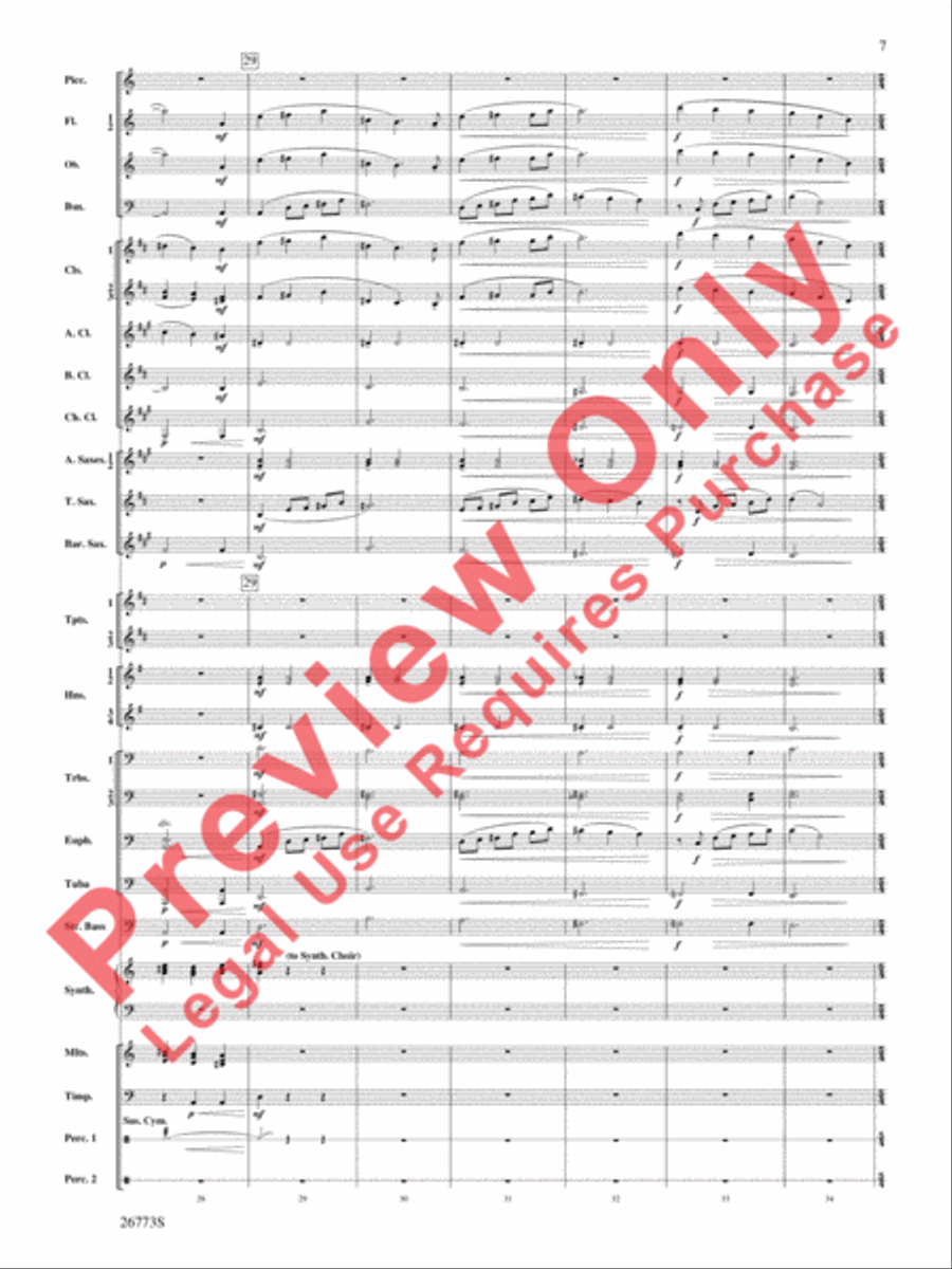 Shannon Falls (Movement 2 from Sea to Sky) Concert Band scores gallery preview page 8