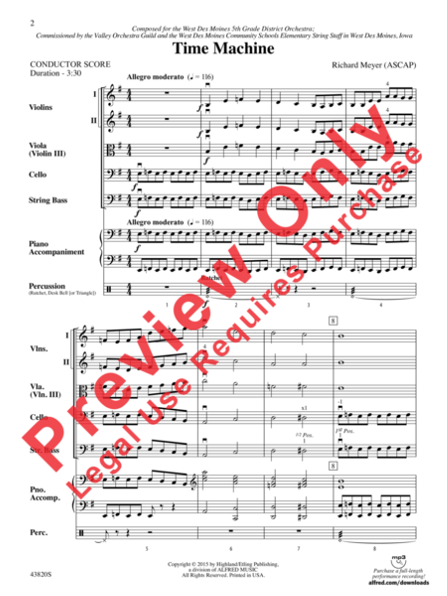 Time Machine String Orchestra scores gallery preview page 3