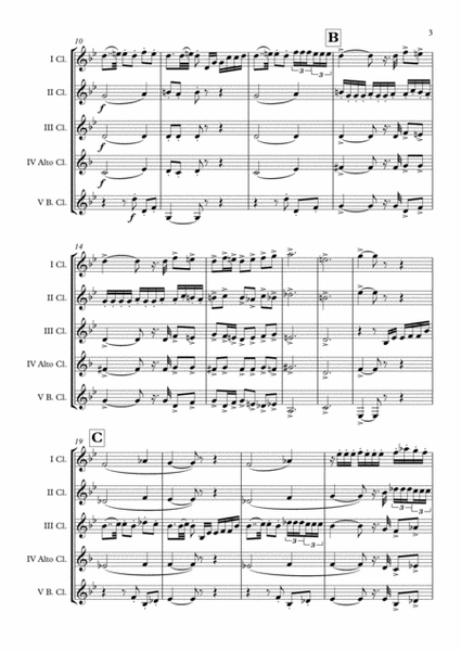 Fanfare Pour précéder la Péri (Clarinet Choir) arr. Adrian Wagner image number null