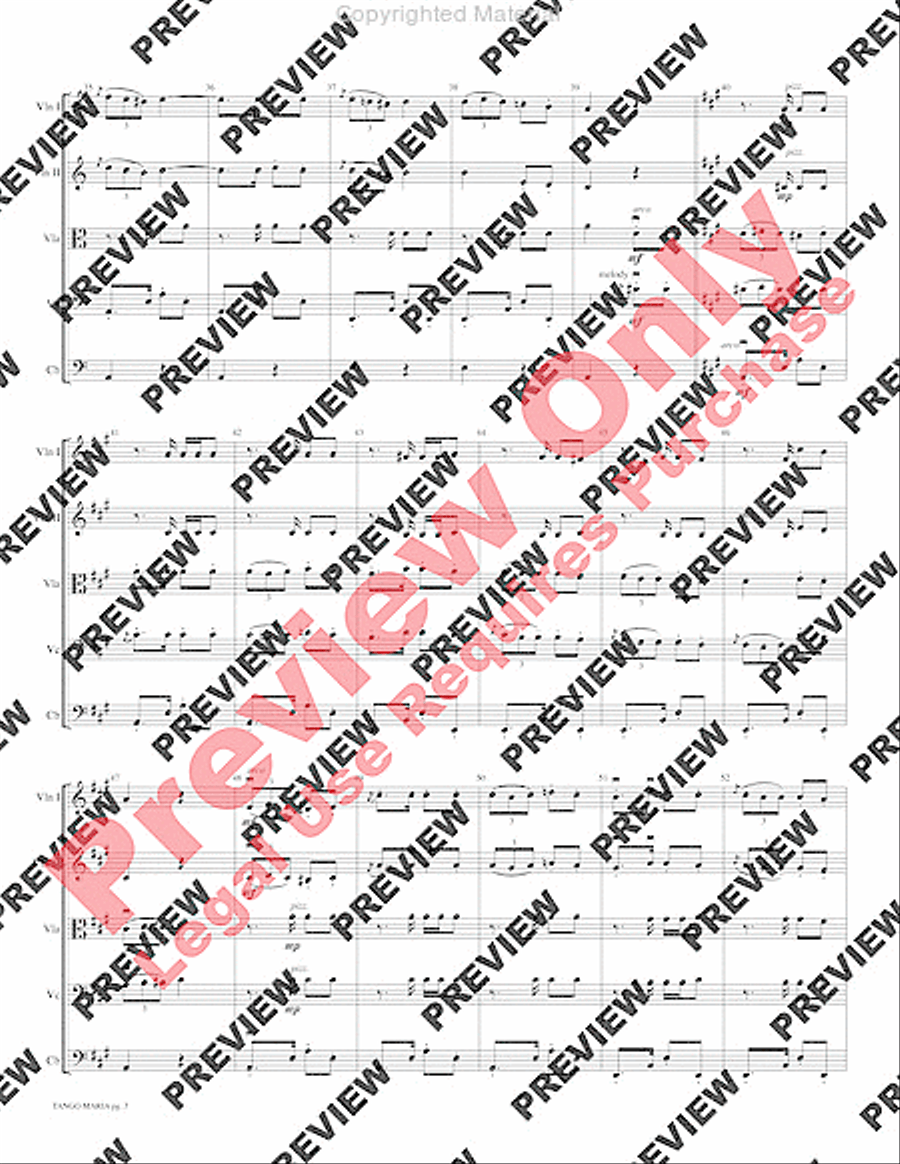 Tango Maria String Orchestra scores gallery preview page 6