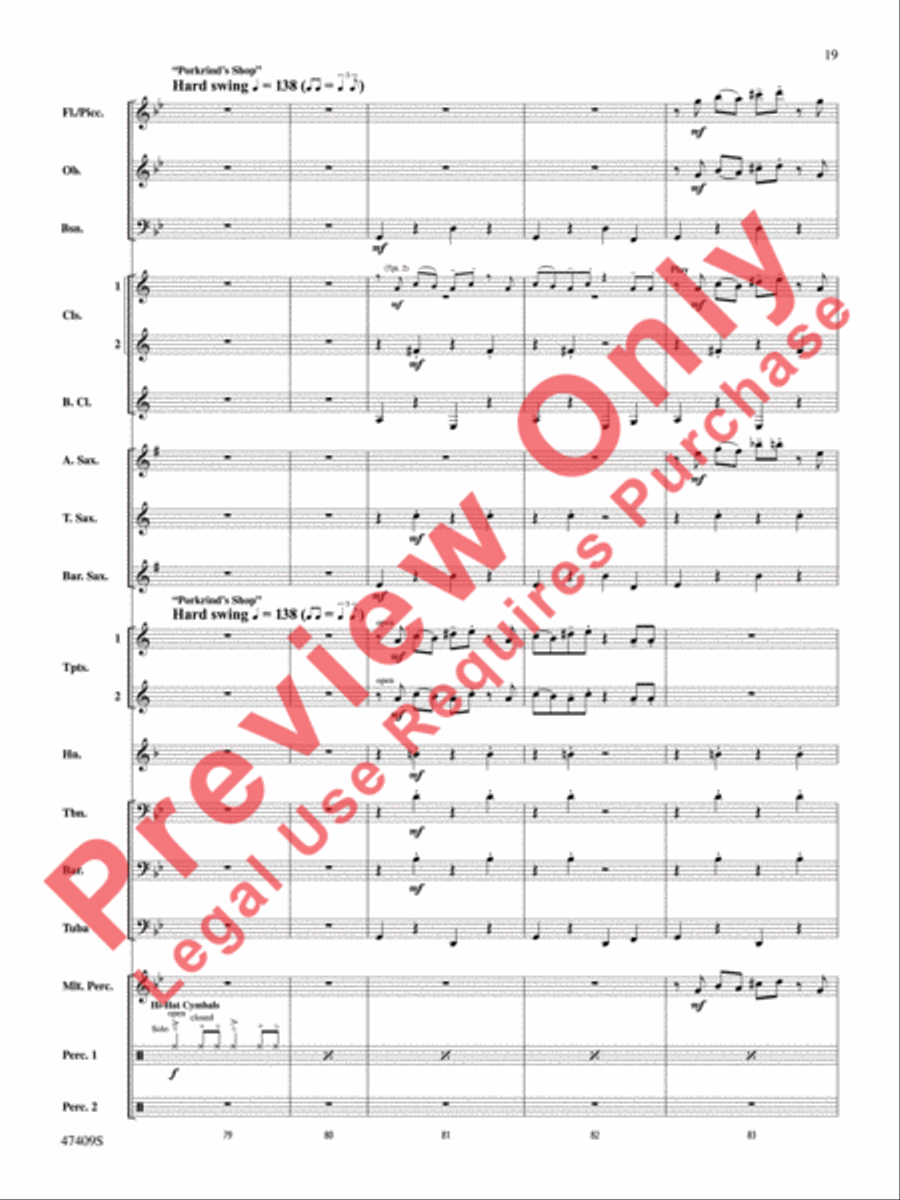 Cuphead Concert Band scores gallery preview page 20