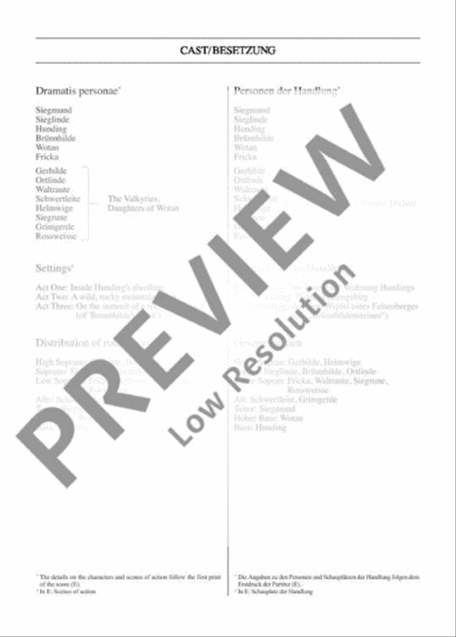 Die Walküre Orchestra scores gallery preview page 12