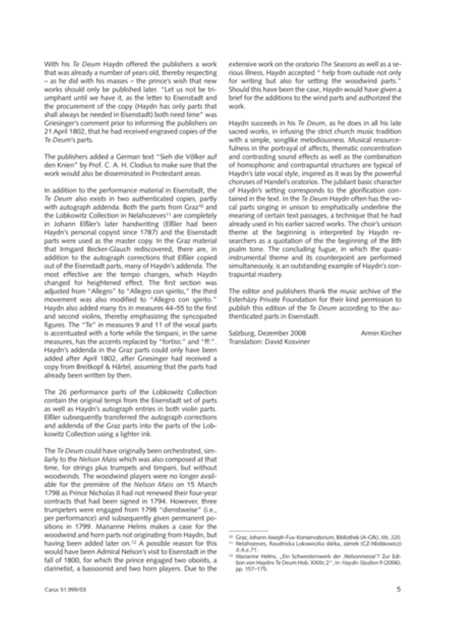 Te Deum 4-Part scores gallery preview page 6