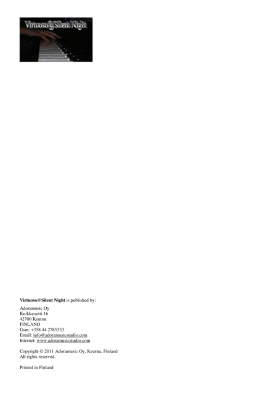 Virtuoso@Silent Night Piano Solo scores gallery preview page 2