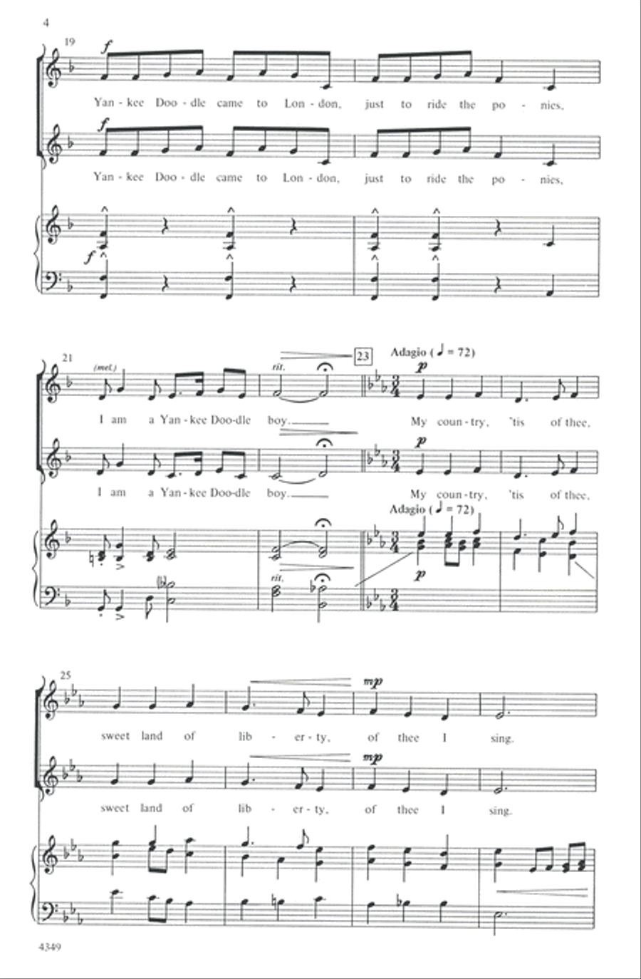 A Patriotic Festival A Patriotic Festival 2-Part scores gallery preview page 4