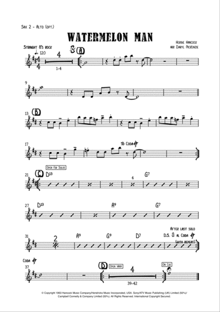 Watermelon Man Jazz Ensemble scores gallery preview page 2