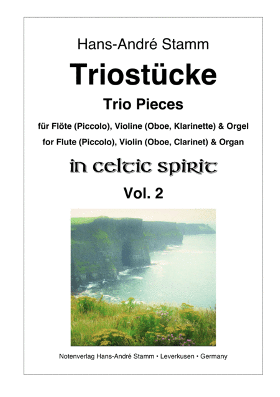 Trio Pieces for Flute (Piccolo), Violin (Oboe, Clarinet) & Organ Vol. 2 in Celtic Spirit Small Ensemble scores gallery preview page 1