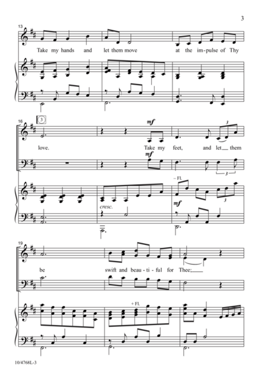 Take My Life and Walk With Me 3-Part scores gallery preview page 3