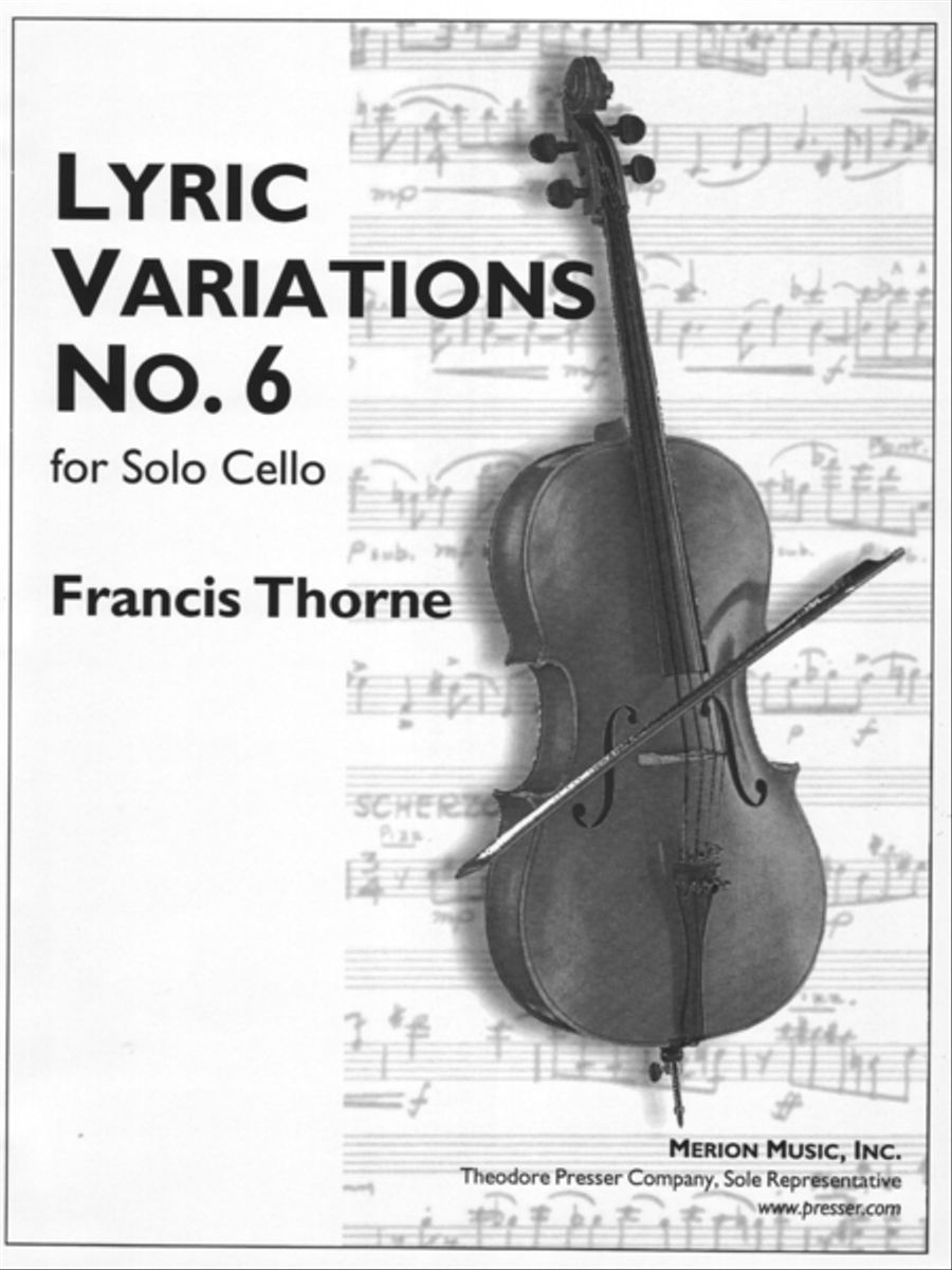 Lyric Variations No. 6 Cello Solo scores gallery preview page 1