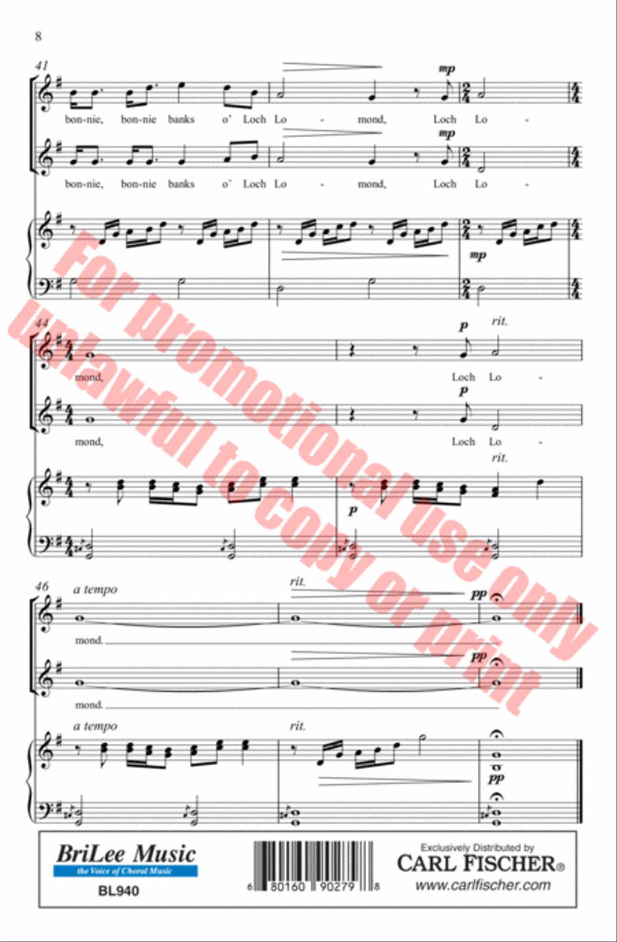 Loch Lomond Loch Lomond 2-Part scores gallery preview page 9
