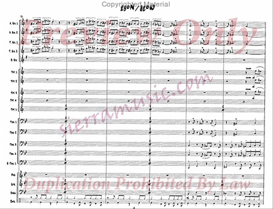 23 degrees N 82 degrees W Jazz Ensemble scores gallery preview page 5