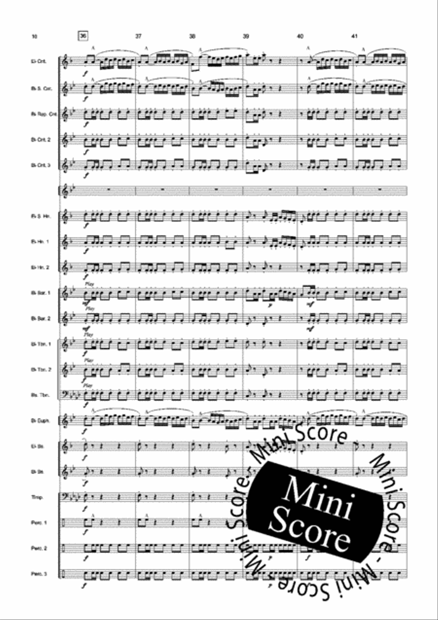 Bolero de Concert Brass Band scores gallery preview page 12