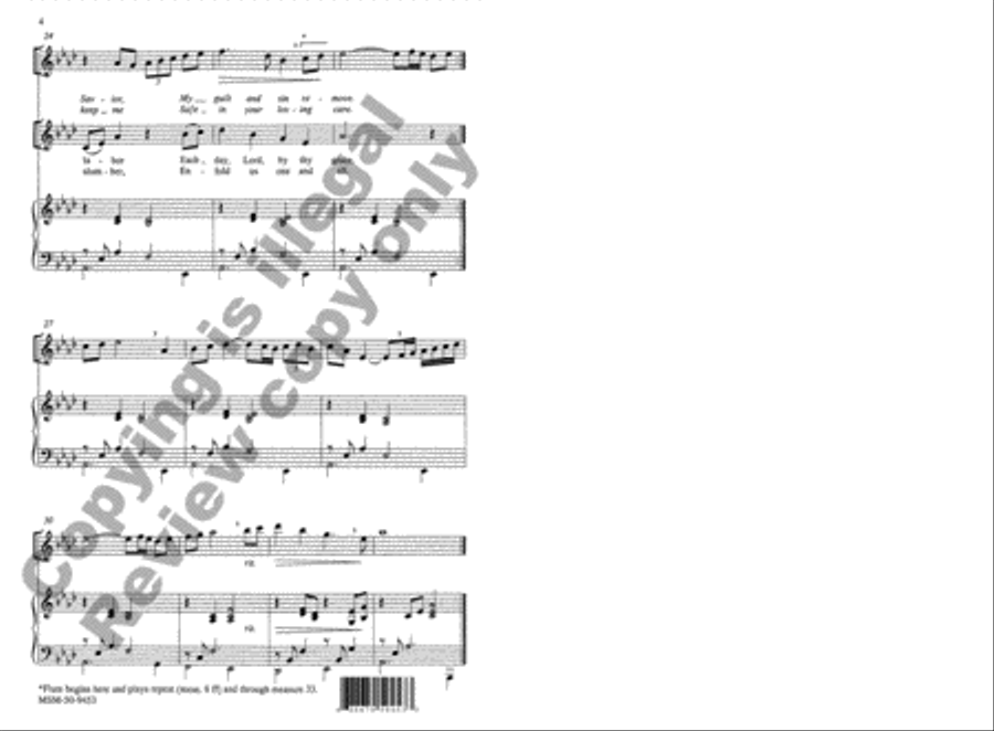 Thy Holy Wings I Lift My Soul Unison Choir scores gallery preview page 5