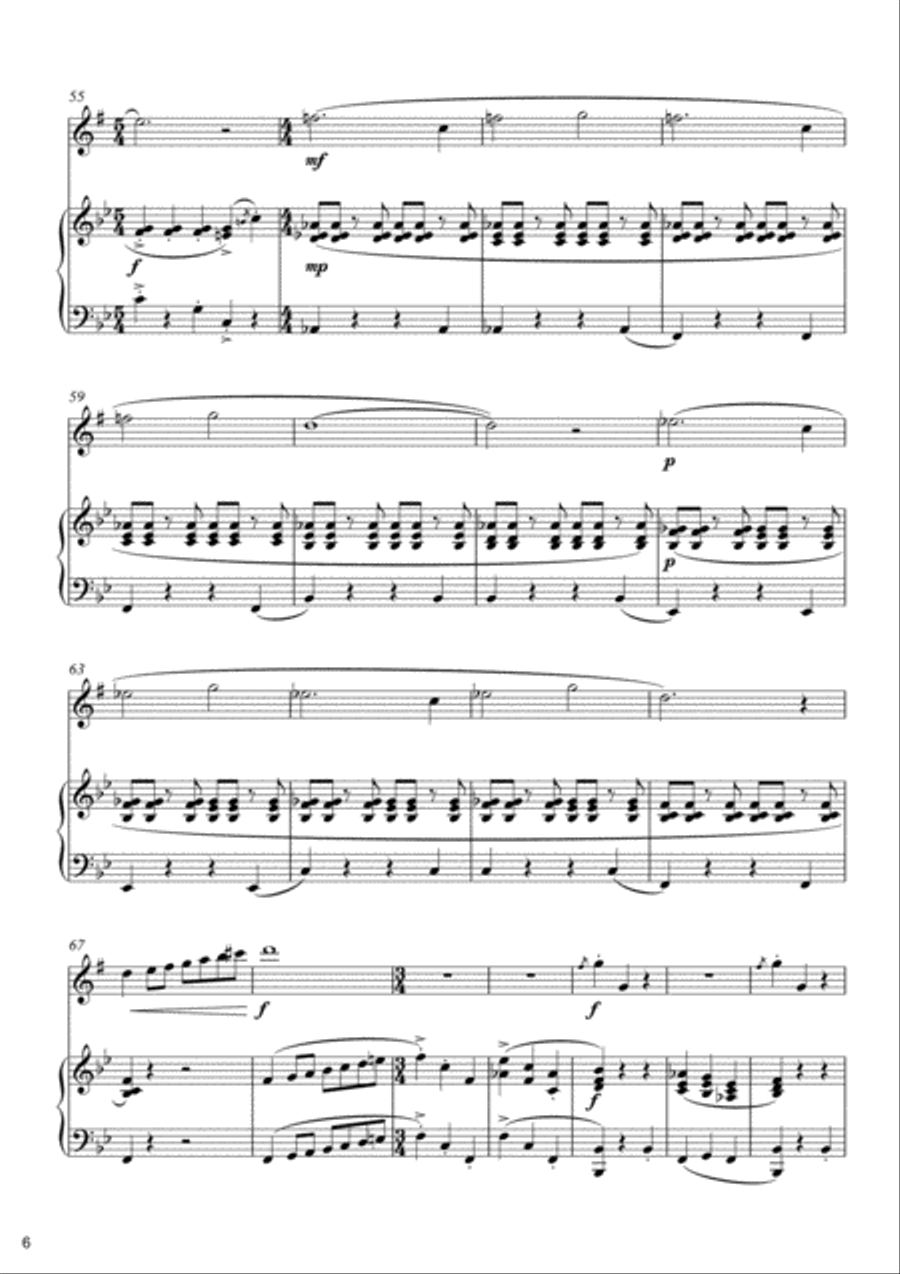 The Corona Suite for Alto Saxophone and Piano by Simon Peberdy Alto Saxophone scores gallery preview page 6