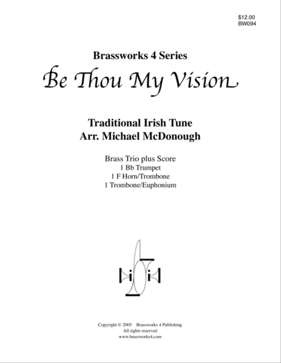 Be Thou My Vision Brass Trio scores gallery preview page 1