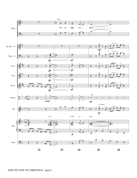 Sing We Now Of Christmas - Full Score