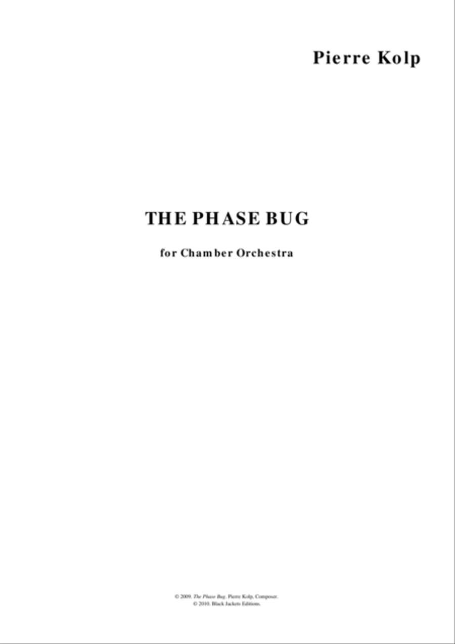 The Phase Bug for chamber orchestra Chamber Orchestra scores gallery preview page 1