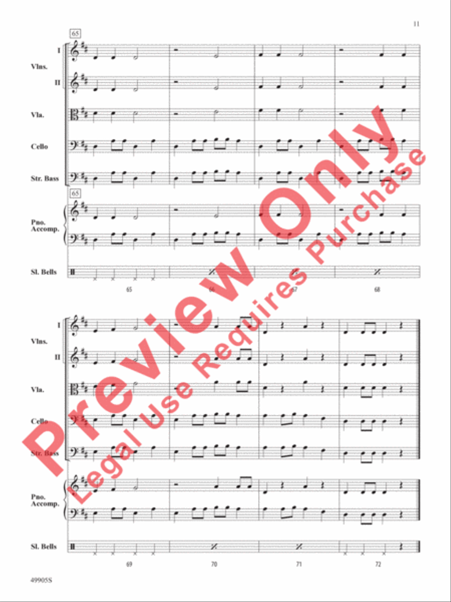 Pizzicato Holidays String Orchestra scores gallery preview page 12