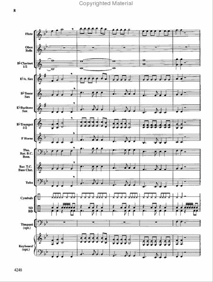 Hot Fudge Sundae Hot Fudge Sundae Concert Band scores gallery preview page 8