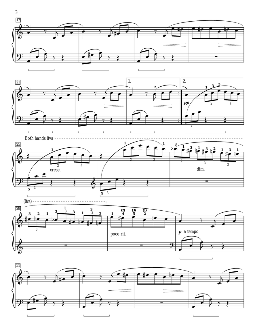 Fur Elise Piano Method scores gallery preview page 2