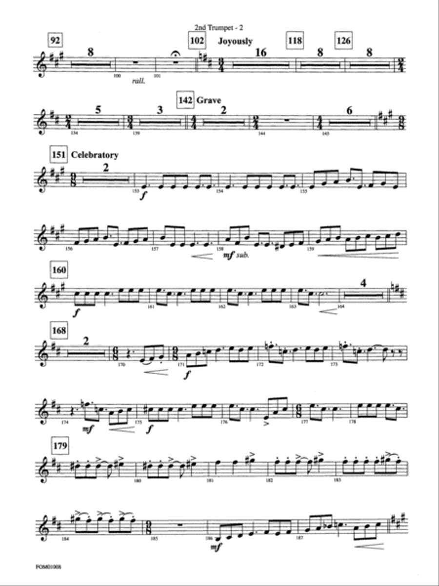Harry Potter Symphonic Suite: 2nd B-flat Trumpet Full Orchestra scores gallery preview page 2
