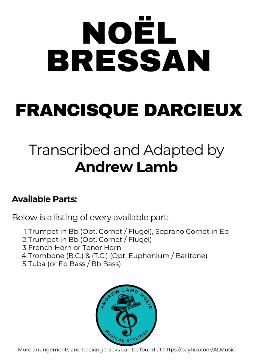 Francisque Darcieux | Noël Bressan | for Brass Quintet Brass Quintet scores gallery preview page 3