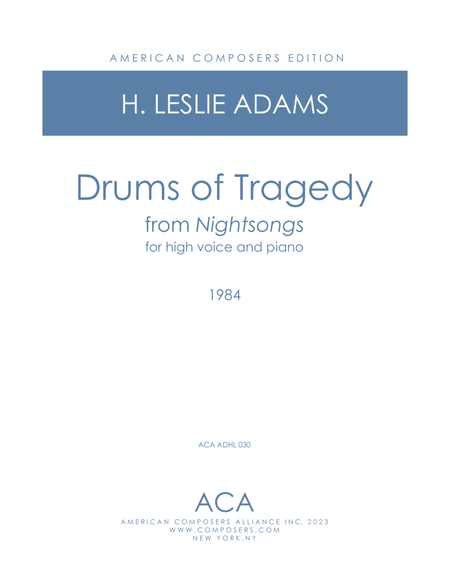 [Adams] Drums of Tragedy (from Nightsongs)
