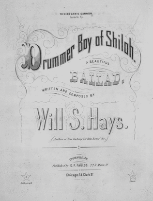 Drummer Boy of Shiloh. A Beautiful Ballad