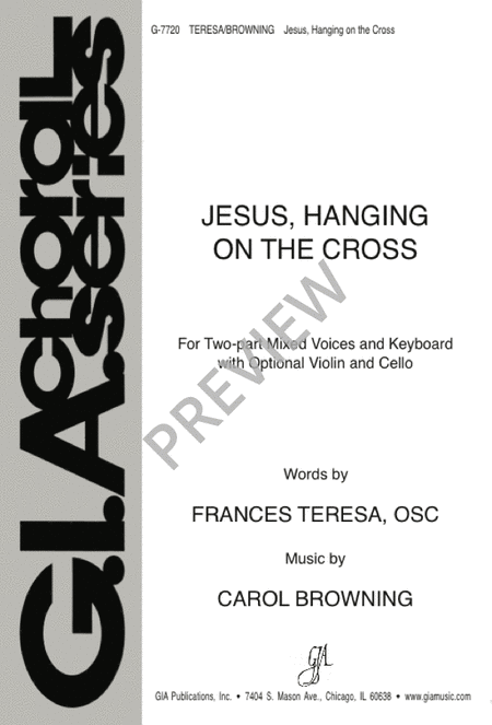 Jesus, Hanging on the Cross