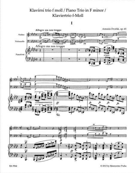 Piano Trio F minor op. 65
