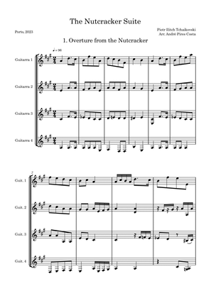 Book cover for Overture from the Nutcracker for guitar ensemble (individual parts with Tabs)